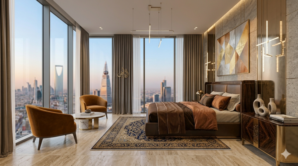 دهانات غرف نوم مودرن هادئة في الرياض حي قرطبة. 0556549215